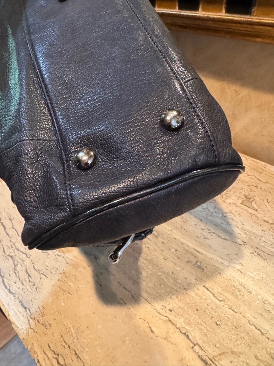 Tracy Reese Black Leather Satchel with Black Hardware main image 0